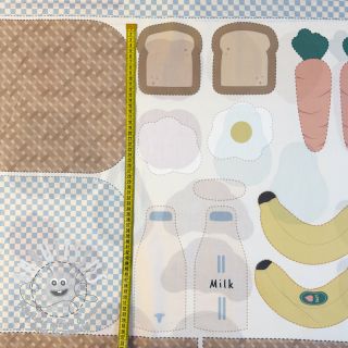 Tissu coton Farmers market PANEL digital print