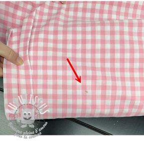 Tissu coton Check rosa 2nd class