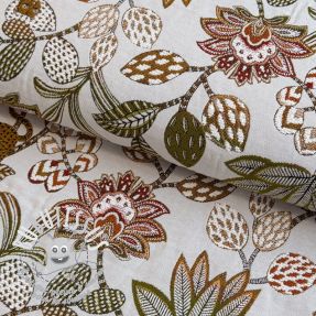 Tissu déco jacquard Soliman allover blanc