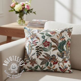 Tissu déco jacquard Neroli allover blanc