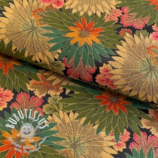 Tissu déco jacquard Matcha allover kaki