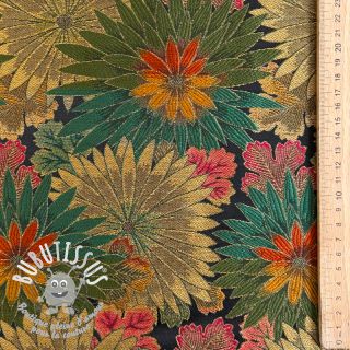 Tissu déco jacquard Matcha allover kaki