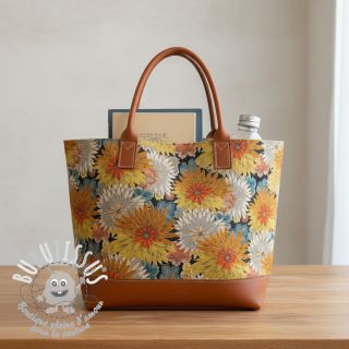 Tissu déco jacquard Matcha allover peanut