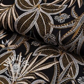 Tissu déco jacquard Moranto allover noir