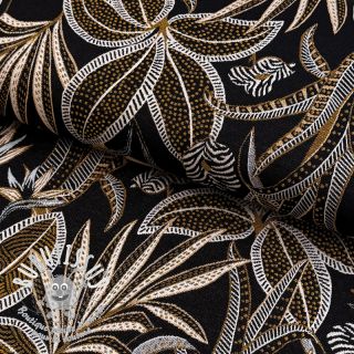 Tissu déco jacquard Moranto allover noir