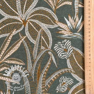 Tissu déco jacquard Moranto allover kaki