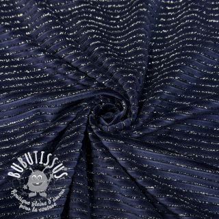  Velours  VELVET LUREX Stripe marine