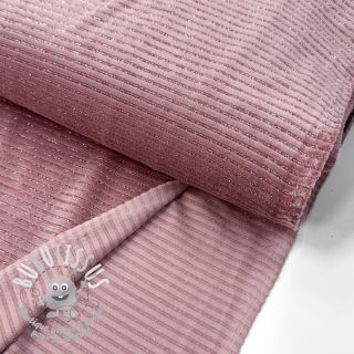  Velours  VELVET LUREX Stripe pink