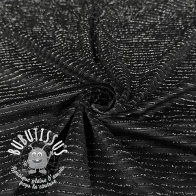 Velours  VELVET LUREX Stripe black