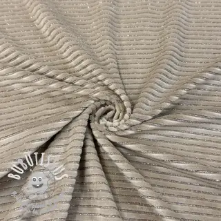  Velours  VELVET LUREX Stripe beige