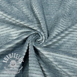  Velours  VELVET LUREX Stripe ocean green