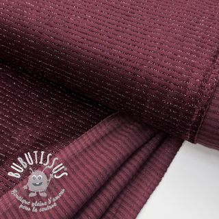  Velours  VELVET LUREX Stripe bordeaux