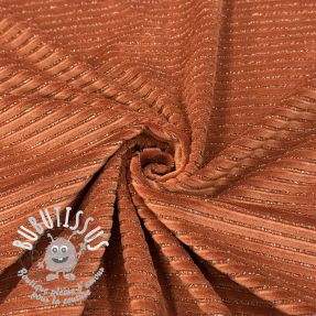  Velours  VELVET LUREX Stripe brick