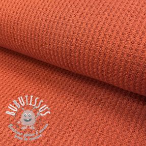 Tissu tricot WAFFLE BIG KNIT rust