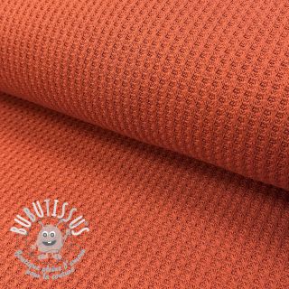 Tissu tricot WAFFLE BIG KNIT rust