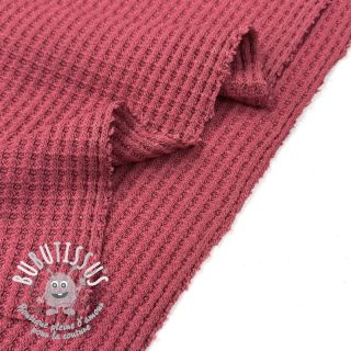 Tissu tricot WAFFLE BIG KNIT dark salmon