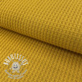 Tissu tricot WAFFLE BIG KNIT ochre