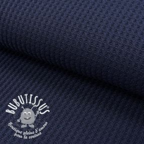 Tissu tricot WAFFLE BIG KNIT navy