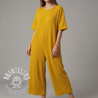 Tissu tricot WAFFLE BIG KNIT ochre