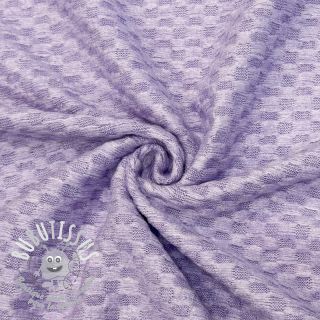 Tissu maille tricot Angora honey lilac