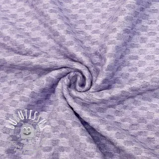 Tissu maille tricot Angora honey lilac