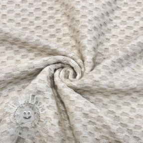 Tissu maille tricot Angora honey natural
