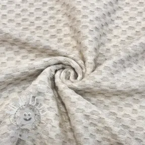Tissu maille tricot Angora honey natural