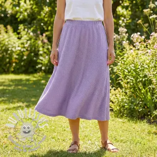 Tissu maille tricot Angora honey lilac