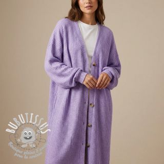 Tissu maille tricot Angora honey lilac