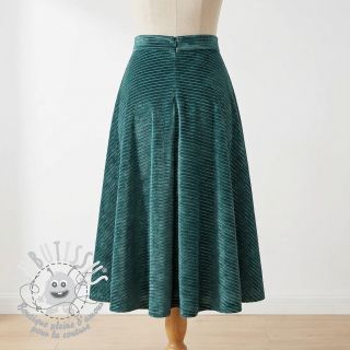  Velours  VELVET LUREX Stripe forest green