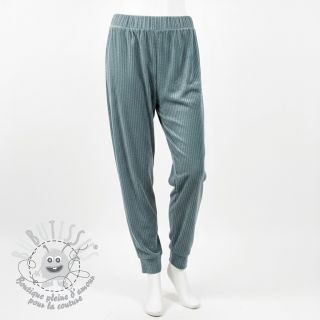  Velours  VELVET LUREX Stripe ocean green