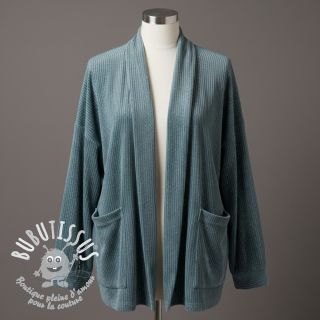  Velours  VELVET LUREX Stripe ocean green