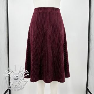  Velours  VELVET LUREX Stripe bordeaux