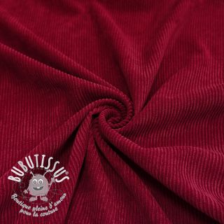Tissu velours cotelé Ponycor red