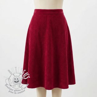 Tissu velours cotelé Ponycor red