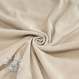 Tissu velours cotelé SUPER SOFT beige