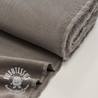 Tissu velours cotelé 6W WASHED STRETCH stone