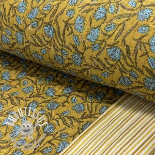 Tissu coton QUILT Gange curcuma