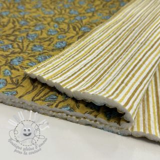 Tissu coton QUILT Gange curcuma