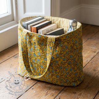 Tissu coton QUILT Gange curcuma