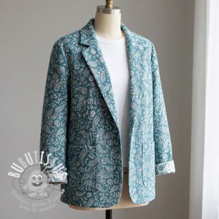 Tissu déco jacquard Mumbai allover jade