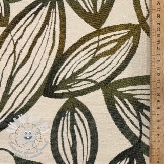 Tissu déco jacquard Folia romarin