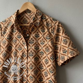 Tissu coton HANDCRAFTED BLOCK-PRINTED COTTON