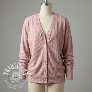 Tissu maille tricot Angora honey rose