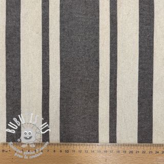 Tissu déco Bernadette stripe coffee