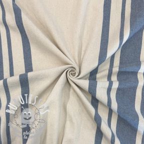 Tissu déco Bernadette stripe denim