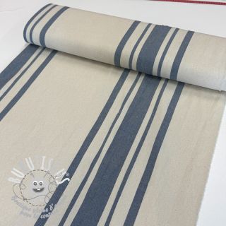 Tissu déco Bernadette stripe denim
