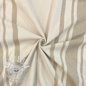 Tissu déco Bernadette stripe ficelle