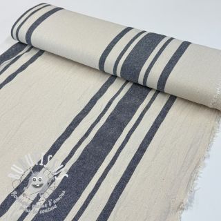 Tissu déco Bernadette stripe indigo
