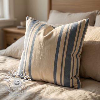 Tissu déco Bernadette stripe denim